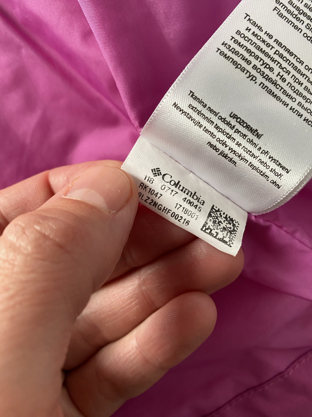 Giacca outdoor antipioggia Columbia tg. S donna usata