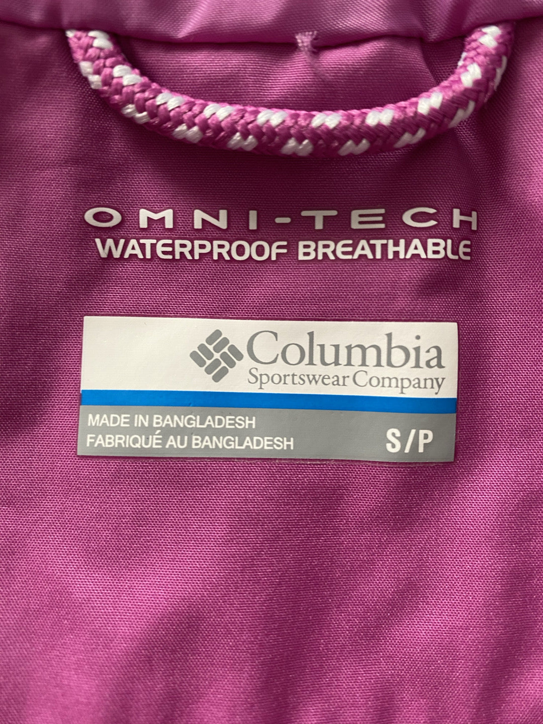 Giacca outdoor antipioggia Columbia tg. S donna usata