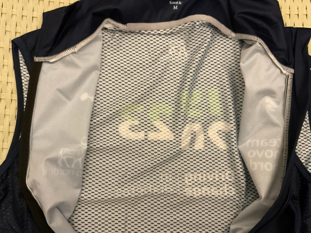 Gilet antivento ciclismo Team Novo Nordisk tg. M nuovo