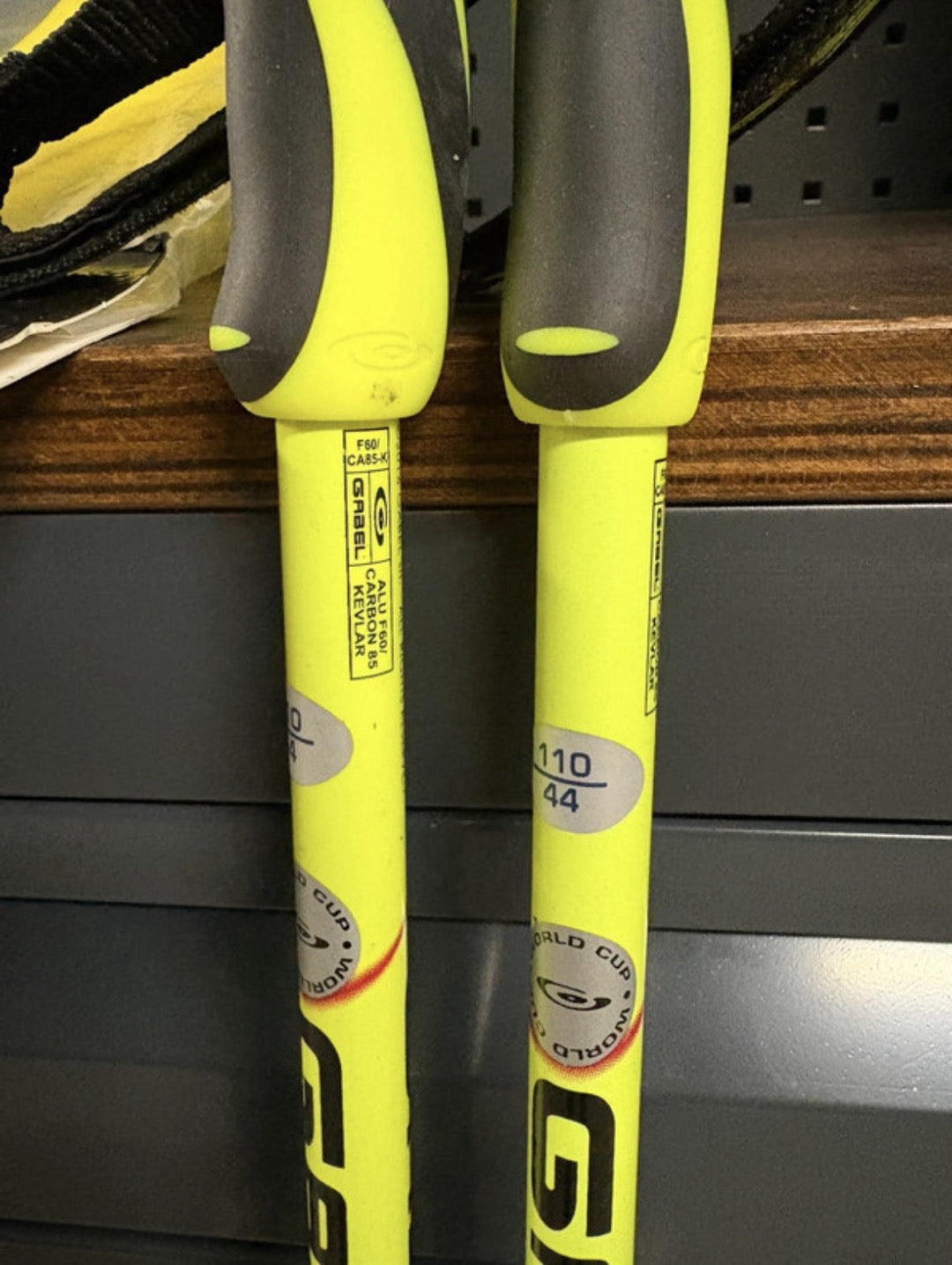 Bastoni sci Gabel SLK-R Carbon Kevlar con paramano nuovi