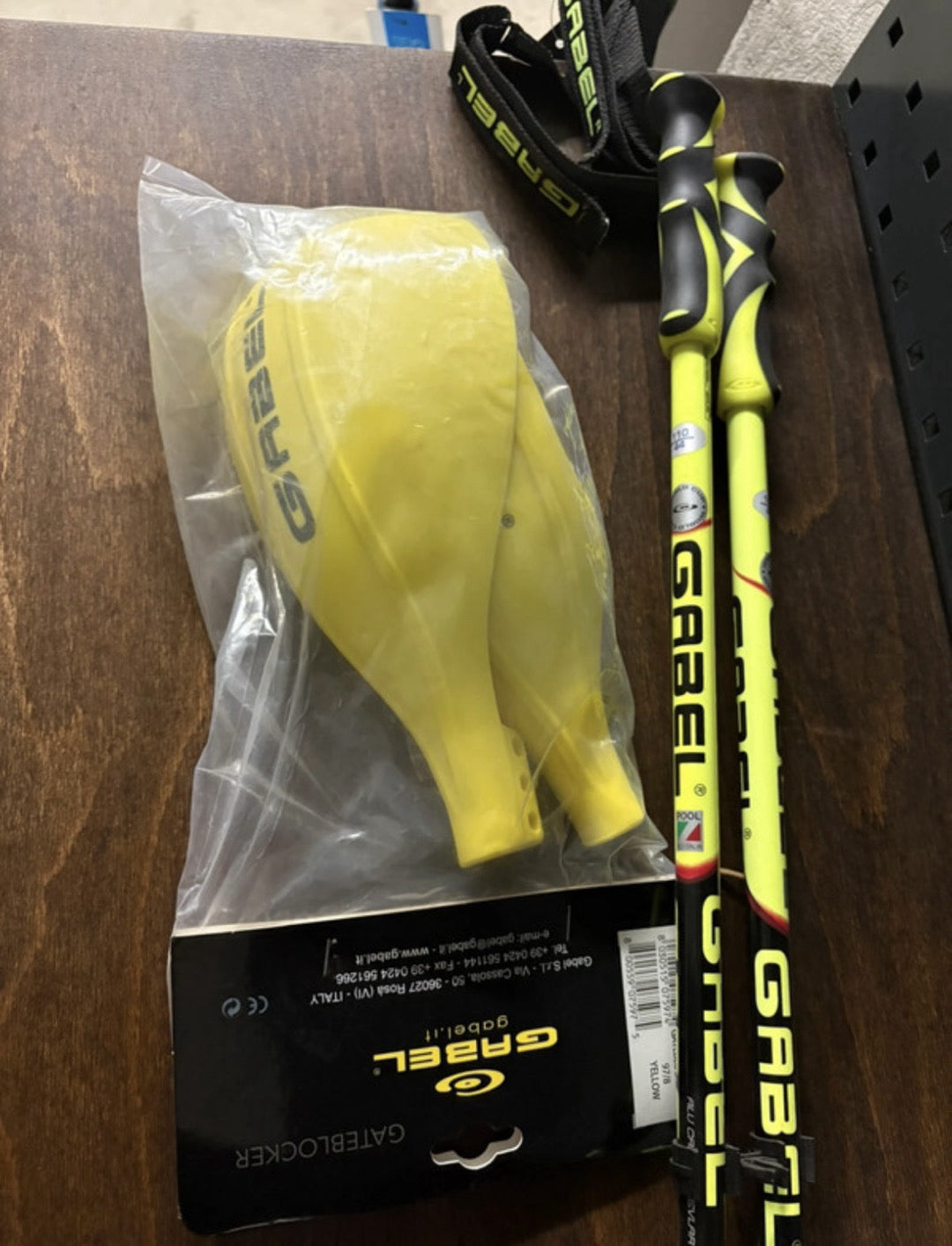 Bastoni sci Gabel SLK-R Carbon Kevlar con paramano nuovi