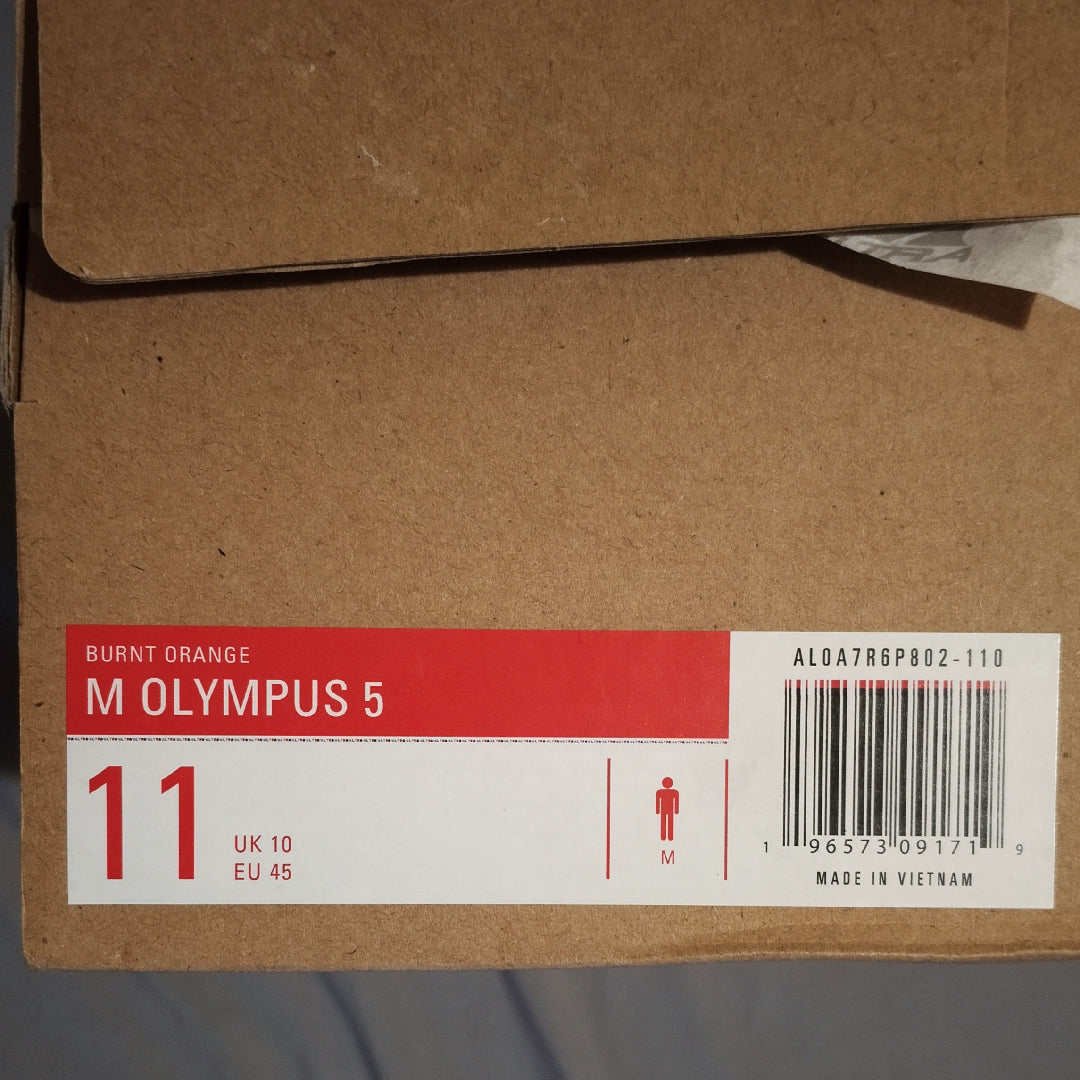Scarpe trail Altra Olympus 5 tg. 45 usate