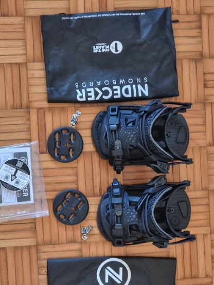 Attacchi snowboard Nideker flow fuse tg. XL usati