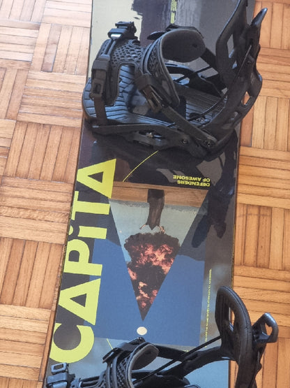 Attacchi snowboard Nideker flow fuse tg. XL usati