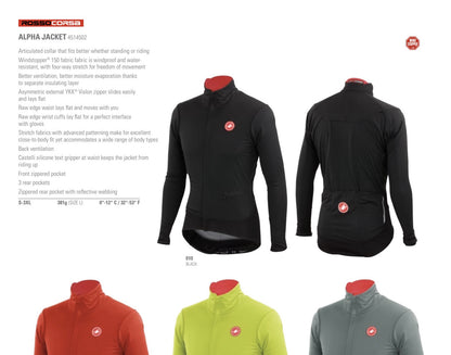 Giacca Castelli Alpha Jacket (Rosso Corsa) tg XL usata