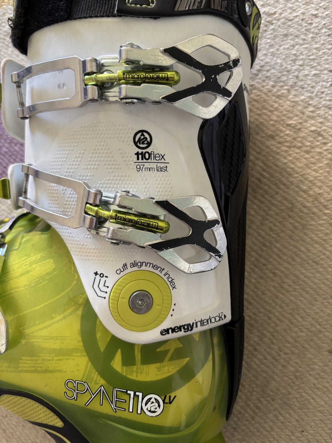 Scarponi da Sci K2 Spyne 110 tg. 27.5 usati