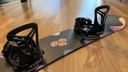 Snowboard usato Salomon Oh Yeah 143cm + attacchi Union