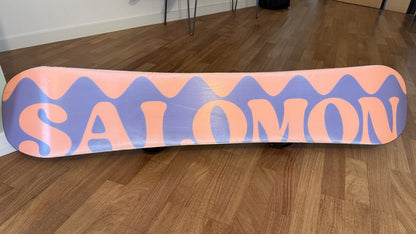 Snowboard usato Salomon Oh Yeah 143cm + attacchi Union