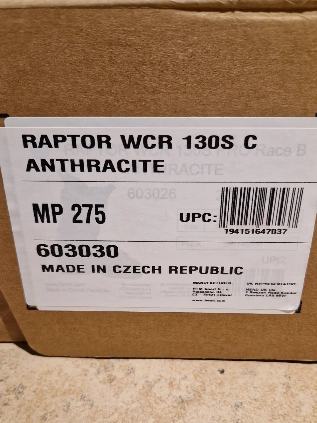 Scarponi sci Head Raptor WCR 130S C 27.5 cm nuovi