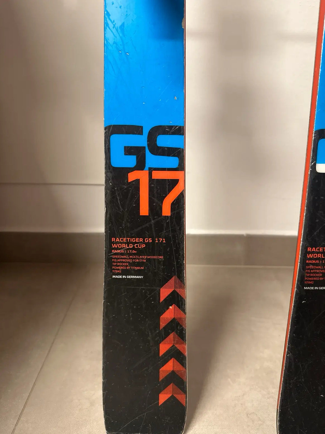 sci Völkl racetiger GS17 WC 171 cm r17 usati