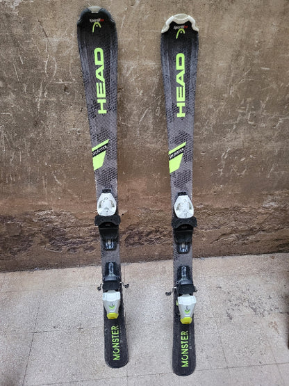 Sci usati Head Monster 127 cm bambino + bastoncini