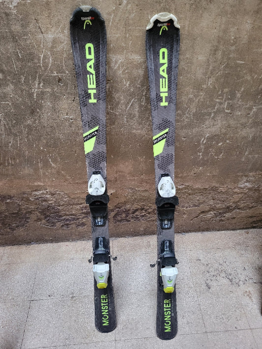 Sci usati Head Monster 127 cm bambino + bastoncini