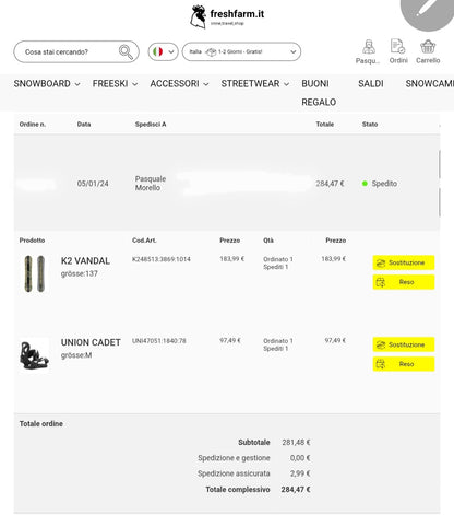 Tavola da snowboard K2 Vandal 137cm + attacchi Union usata