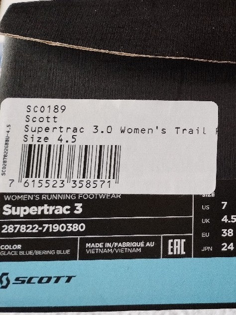 Scarpe trail Scott Supertrac 3.0 tg 38 donna NUOVE