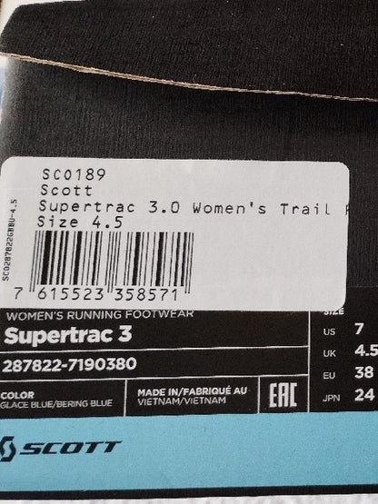 Scarpe trail Scott Supertrac 3.0 tg 38 donna NUOVE