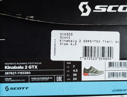 Scarpe trail donna Scott tg. 38 usate
