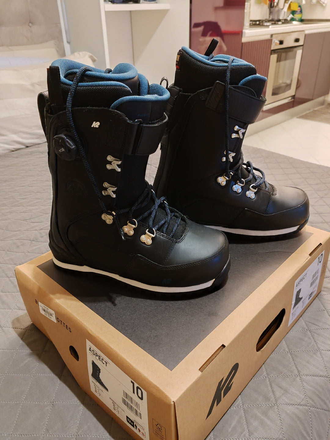 Scarponi snowboard K2 ASPECT tg 10 (EU 43.5) usati 2 volte