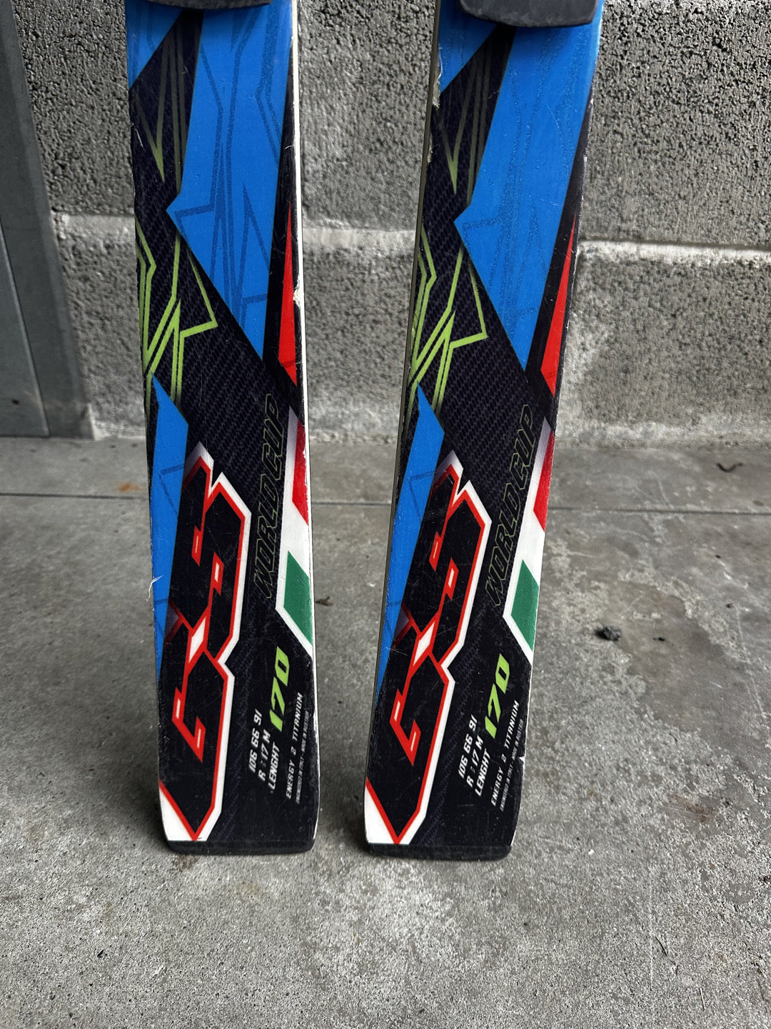 Sci Nordica da gara GS WC 170 cm r17 usati
