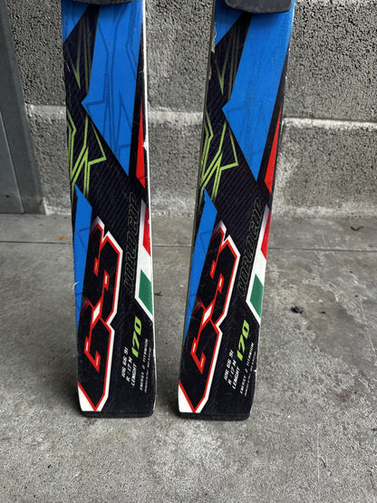 Sci Nordica da gara GS WC 170 cm r17 usati