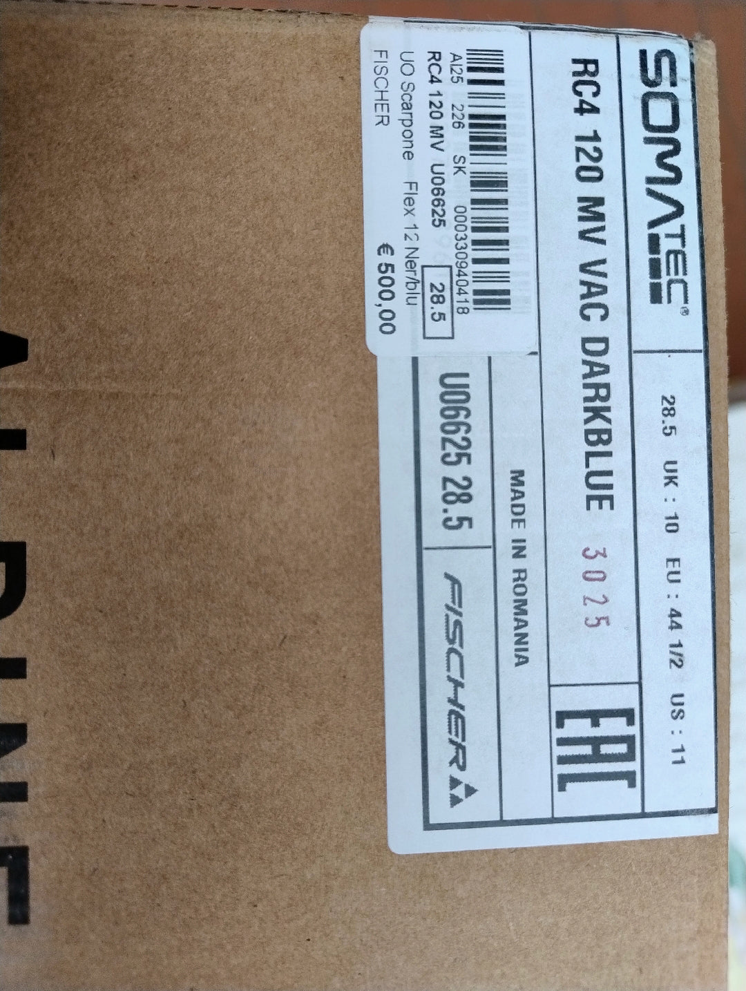 Scarponi da sci Fischer RC4 MV 120 tg. 28.5 usat