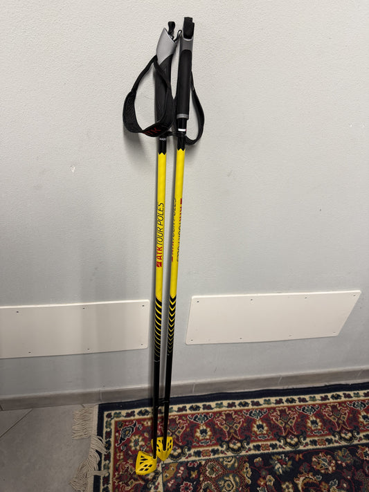 Bastoncini sci racchette Atk tour poles 120 cm usati