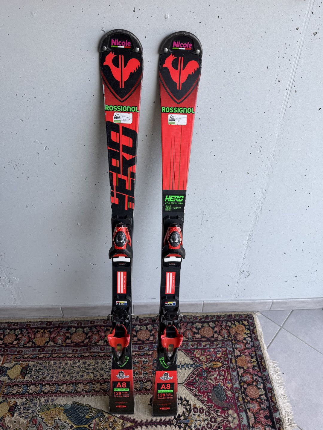 Sci Rossignol hero athlete sl pro 128 Usati