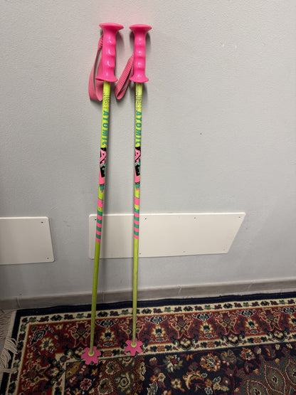Bastoncini racchette sci Atomic junior 105 cm usati
