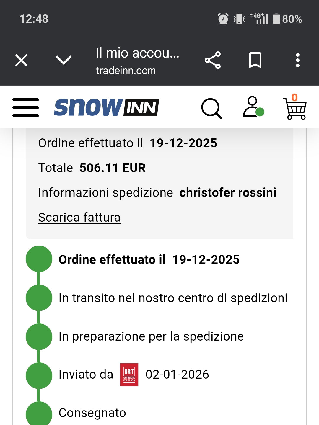 scarponi alpinismo/freeride dalbello Cabrio LV Free tg 29 / 29.5 usati
