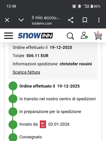 scarponi alpinismo/freeride dalbello Cabrio LV Free tg 29 / 29.5 usati