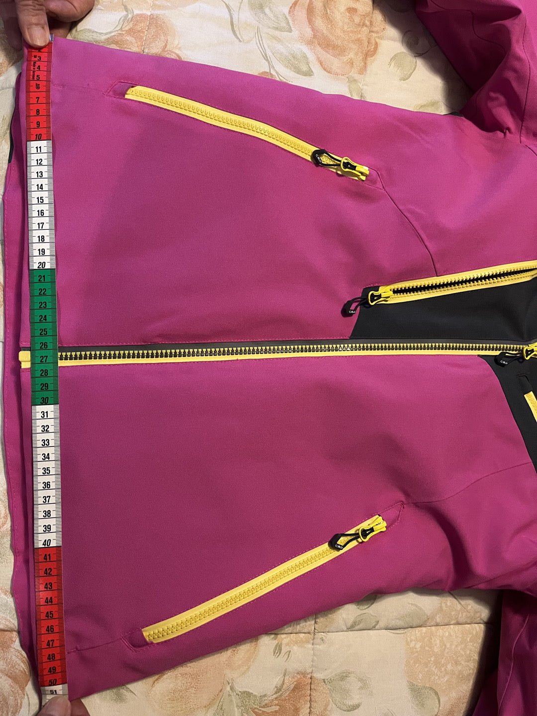 Giacca da sci fucsia/gialla e grigia CMP Donna tg XXS