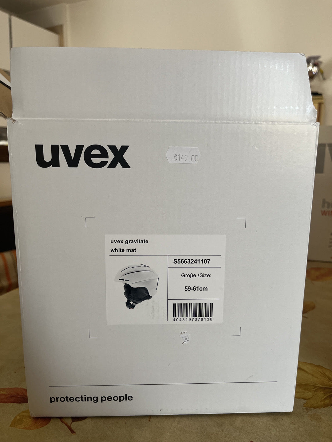 Casco da sci Uvex modello Gravitate bianco opaco tg L (59-61 cm)
