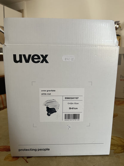 Casco da sci Uvex modello Gravitate bianco opaco tg L (59-61 cm)