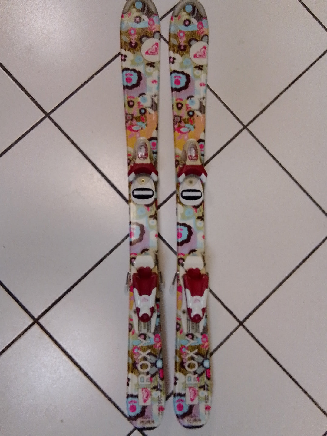 sci usati da bambina Roxy 100cm con attacchi