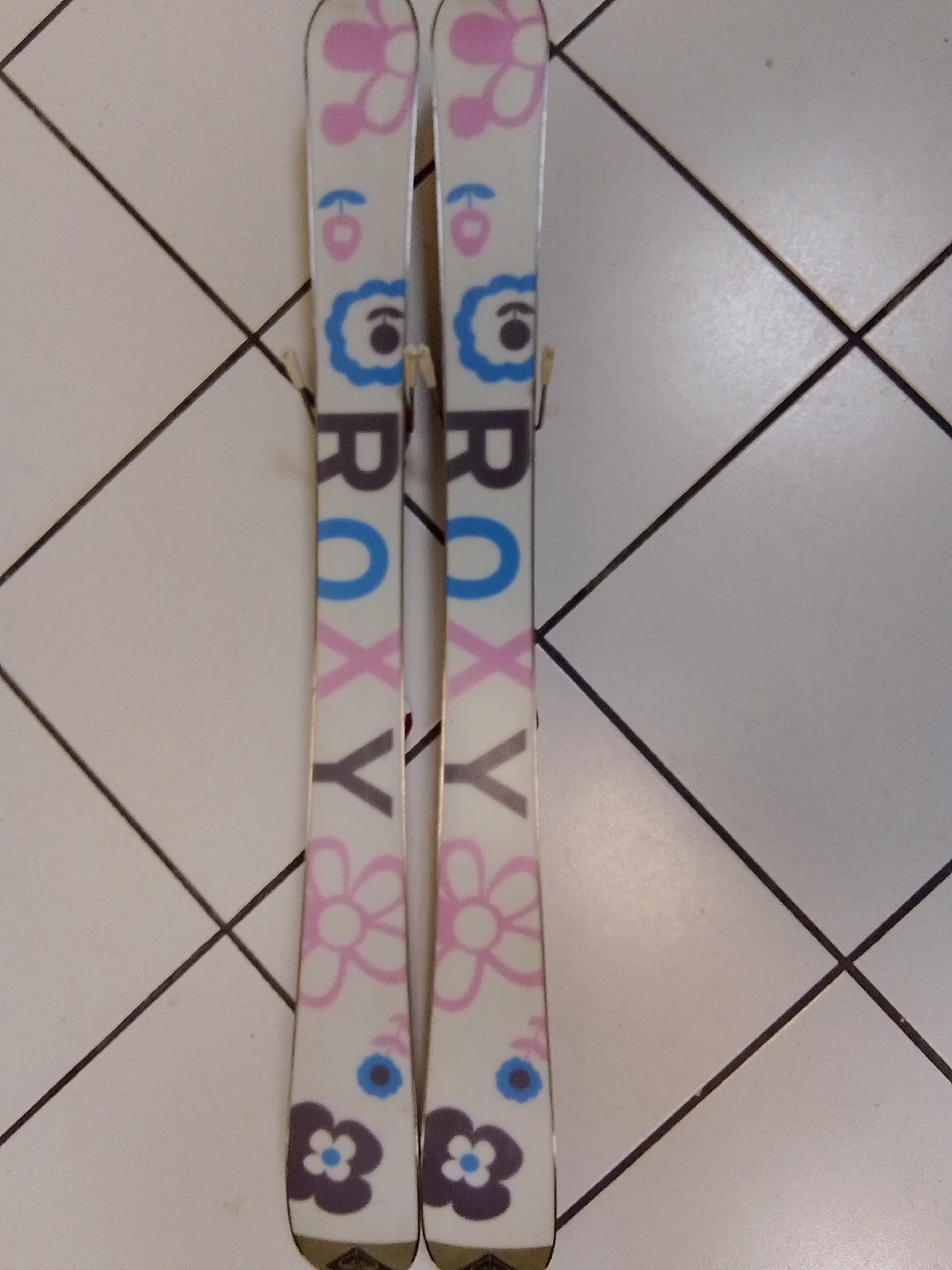 sci usati da bambina Roxy 100cm con attacchi