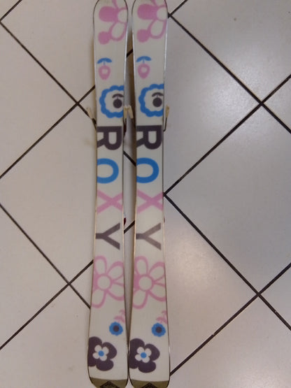 sci usati da bambina Roxy 100cm con attacchi