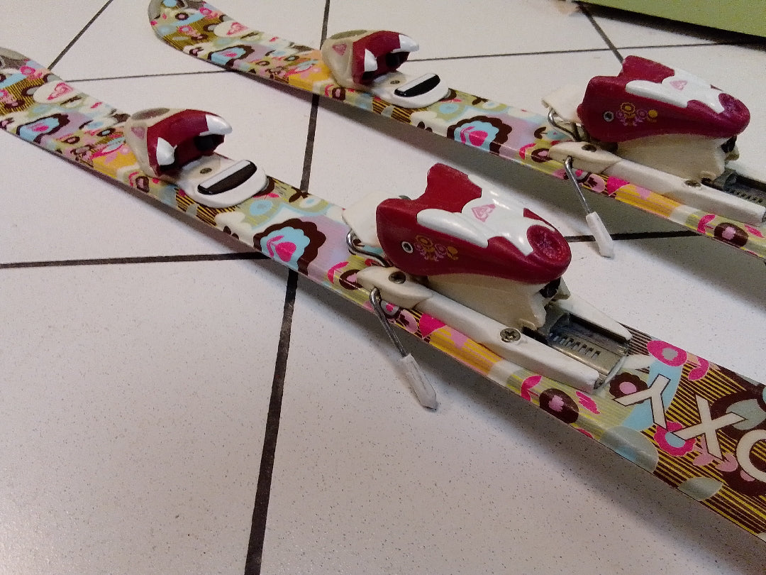 sci usati da bambina Roxy 100cm con attacchi