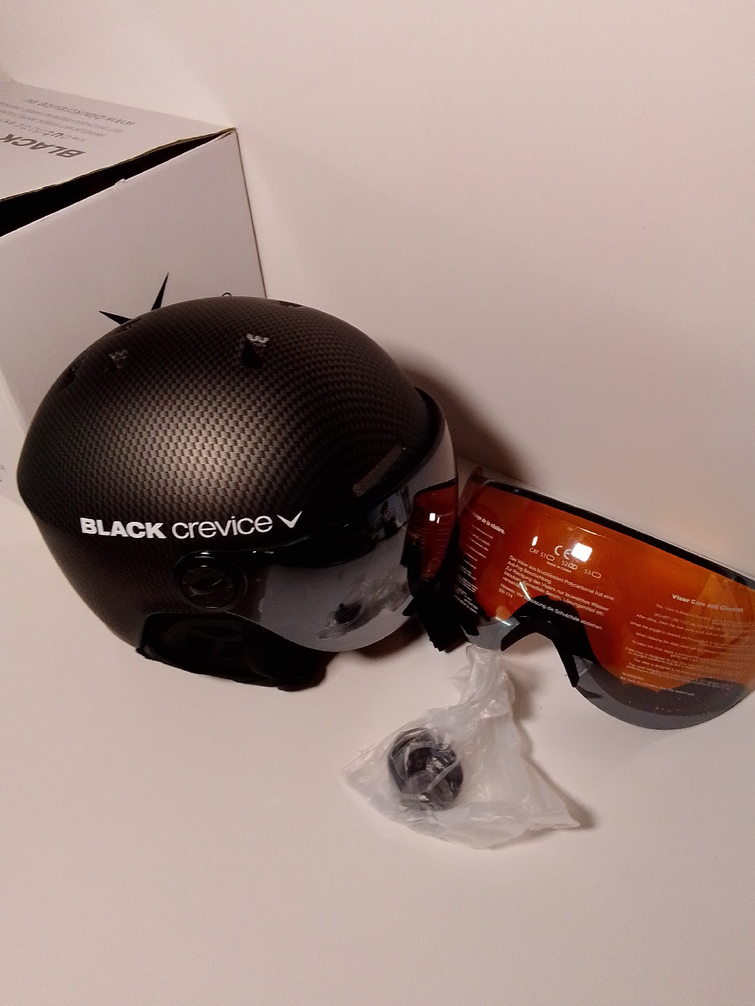 Casco sci Black Cervice Arlberg tg S/M (54-57cm) NUOVO