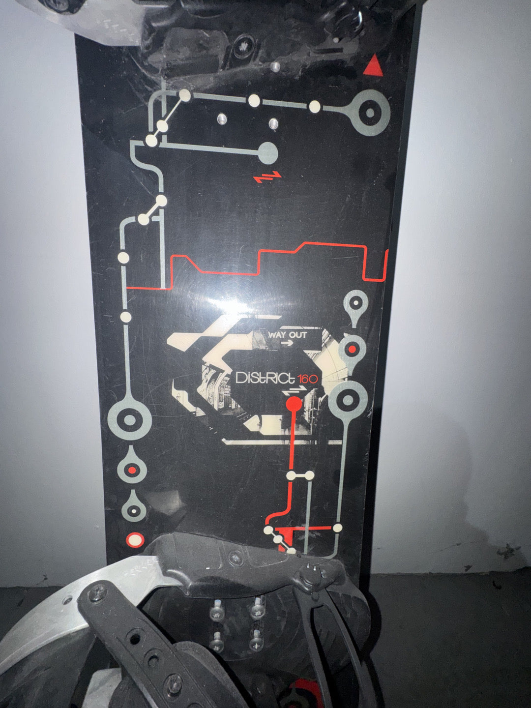 Tavola snowboard Rossignol District 160cm usata + attacchi