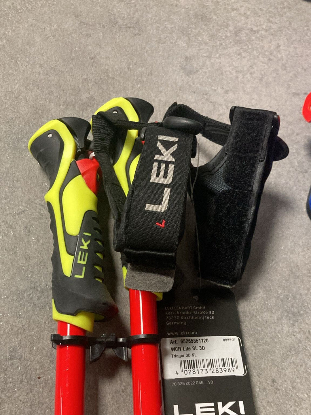 120cm Bastoncini sci Leki WCR Lite SL 3D nuovi
