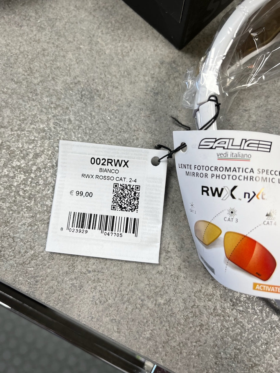 Occhiali Salice Bianco RWX Ciclismo NUOVI