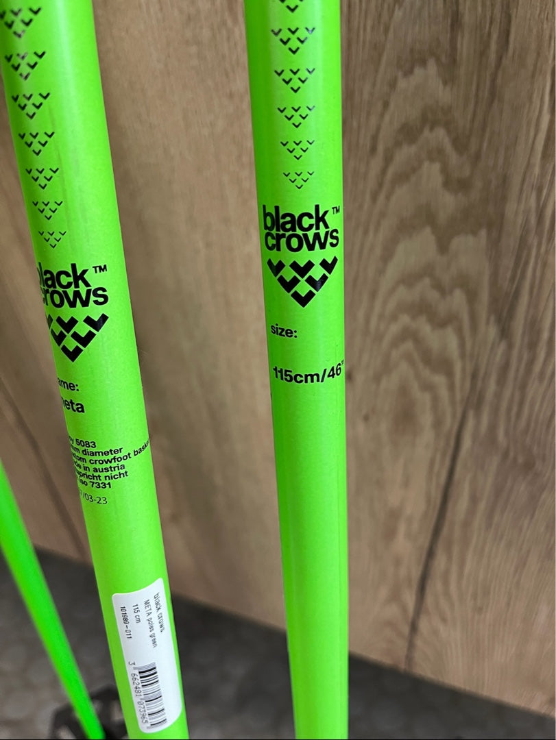 Bastoncini Black Crows Meta 115cm Verdi NUOVI