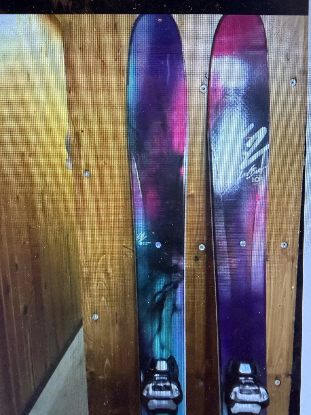 Sci freeride K2 sci Luv Boat 105 177cm + attacco Griffon usati