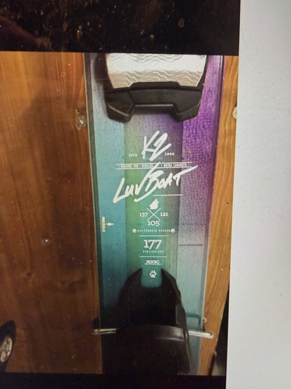 Sci freeride K2 sci Luv Boat 105 177cm + attacco Griffon usati