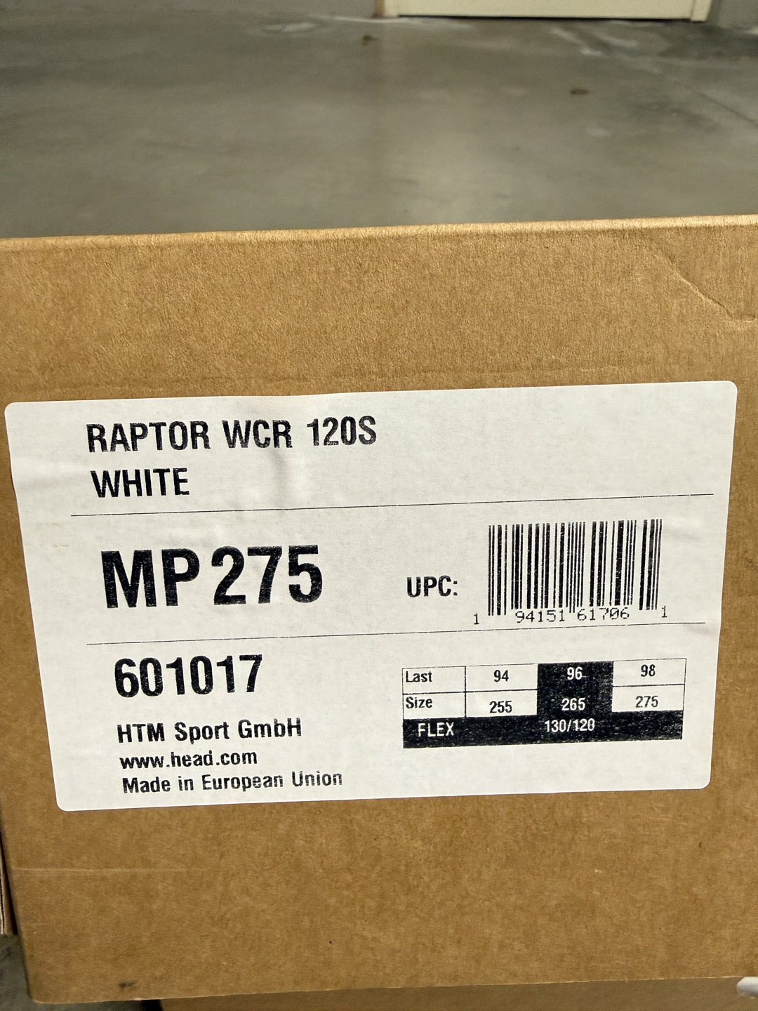 scarponi sci HEAD Raptor WCR 120 S tg. 27.5 usati