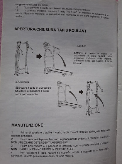 Tapis Roulant Your Move pieghevole usato