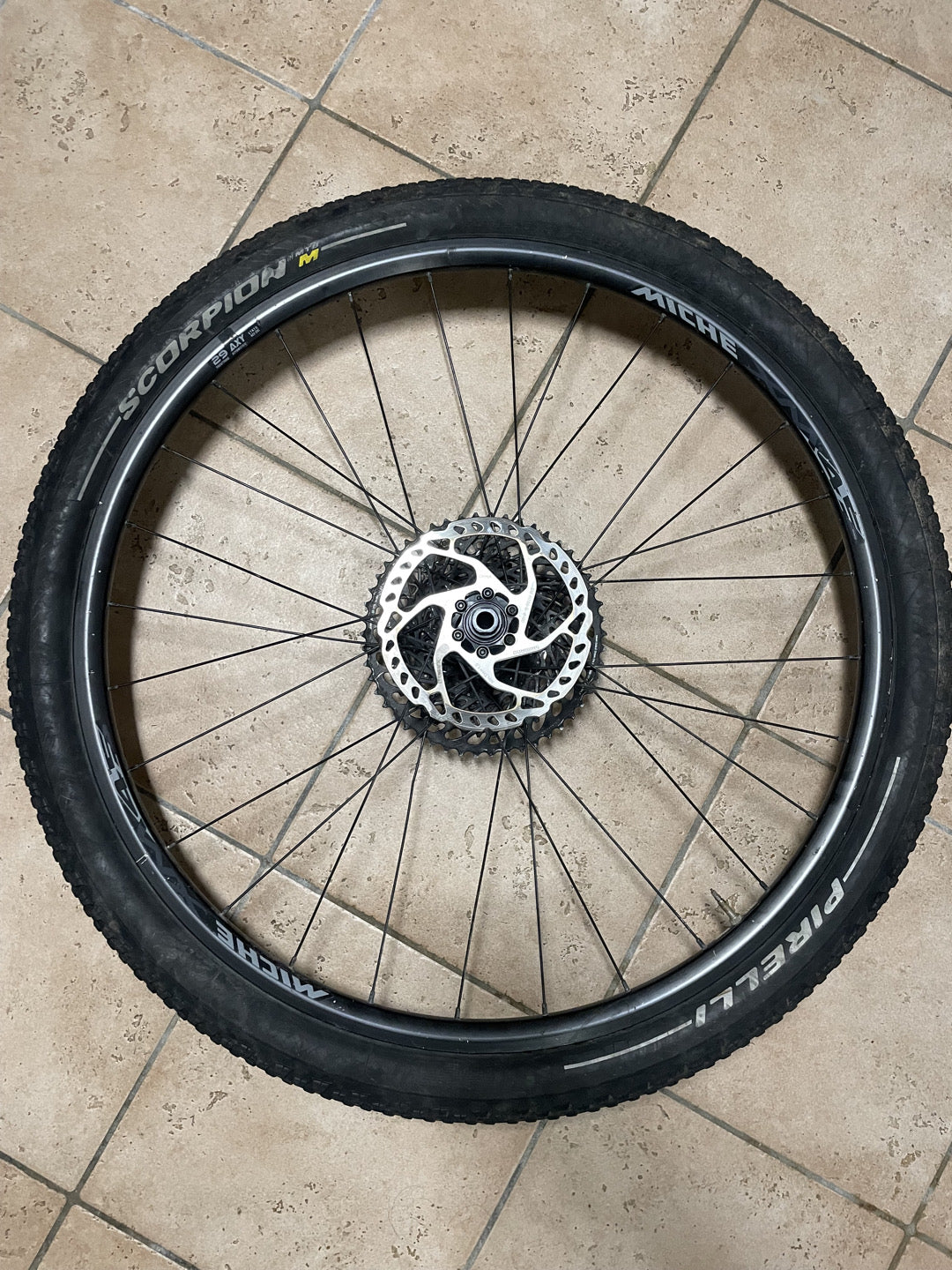coppia cerchi bici Miche xm45 usati