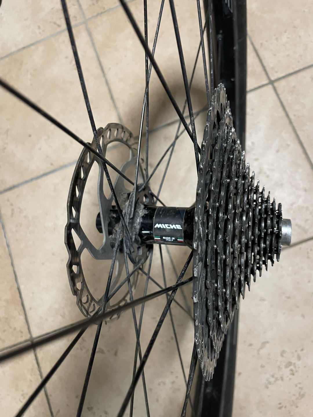 coppia cerchi bici Miche xm45 usati