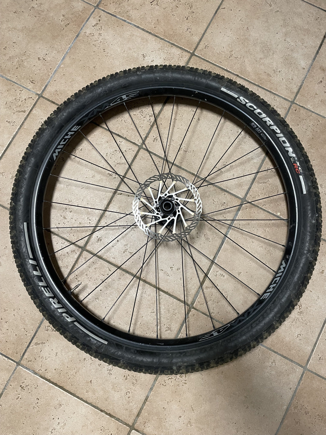 coppia cerchi bici Miche xm45 usati