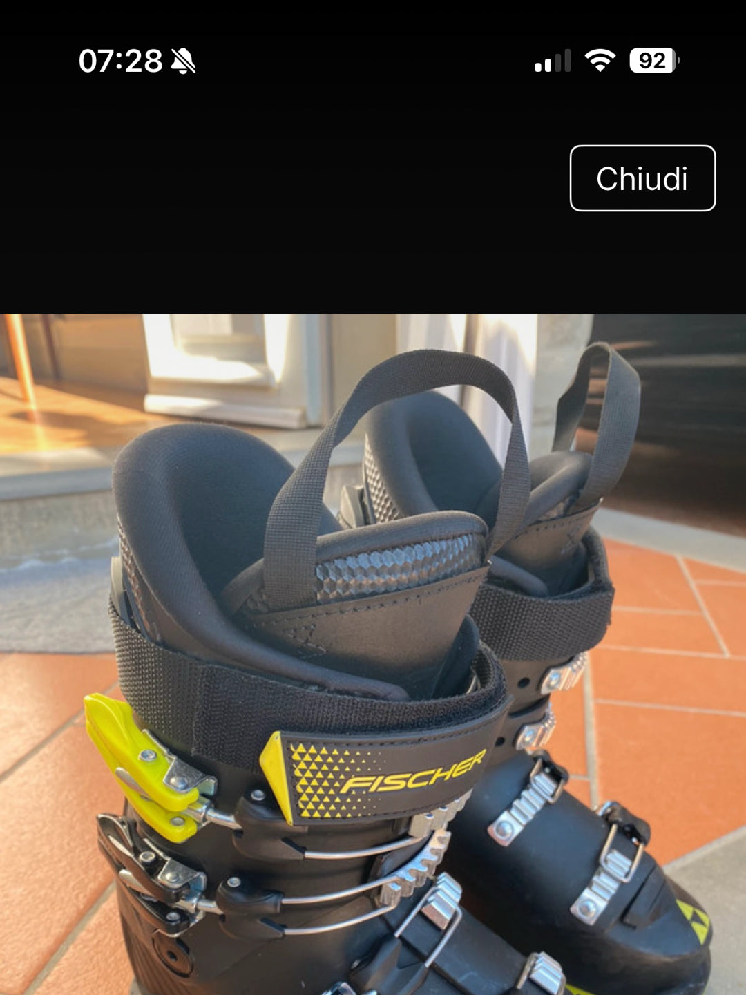 scarponi sci Fischer Junior RC4 60 misura 22.5 cm usati