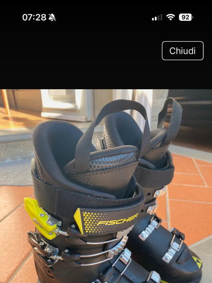 scarponi sci Fischer Junior RC4 60 misura 22.5 cm usati